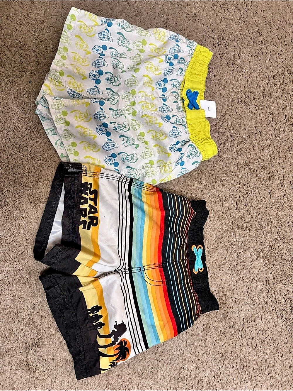 Kids Disney Multicolor Swim Trunks L